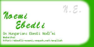 noemi ebedli business card